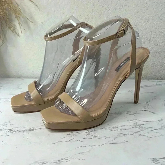 Nine West Shoes | Nine West Platform Heels | Color: Cream/Tan | Size: 9M - Picture 7 of 15